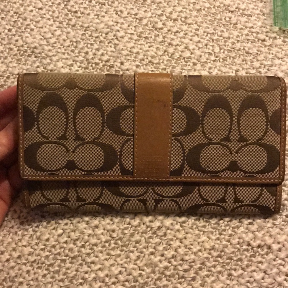 Coach canvas wallet